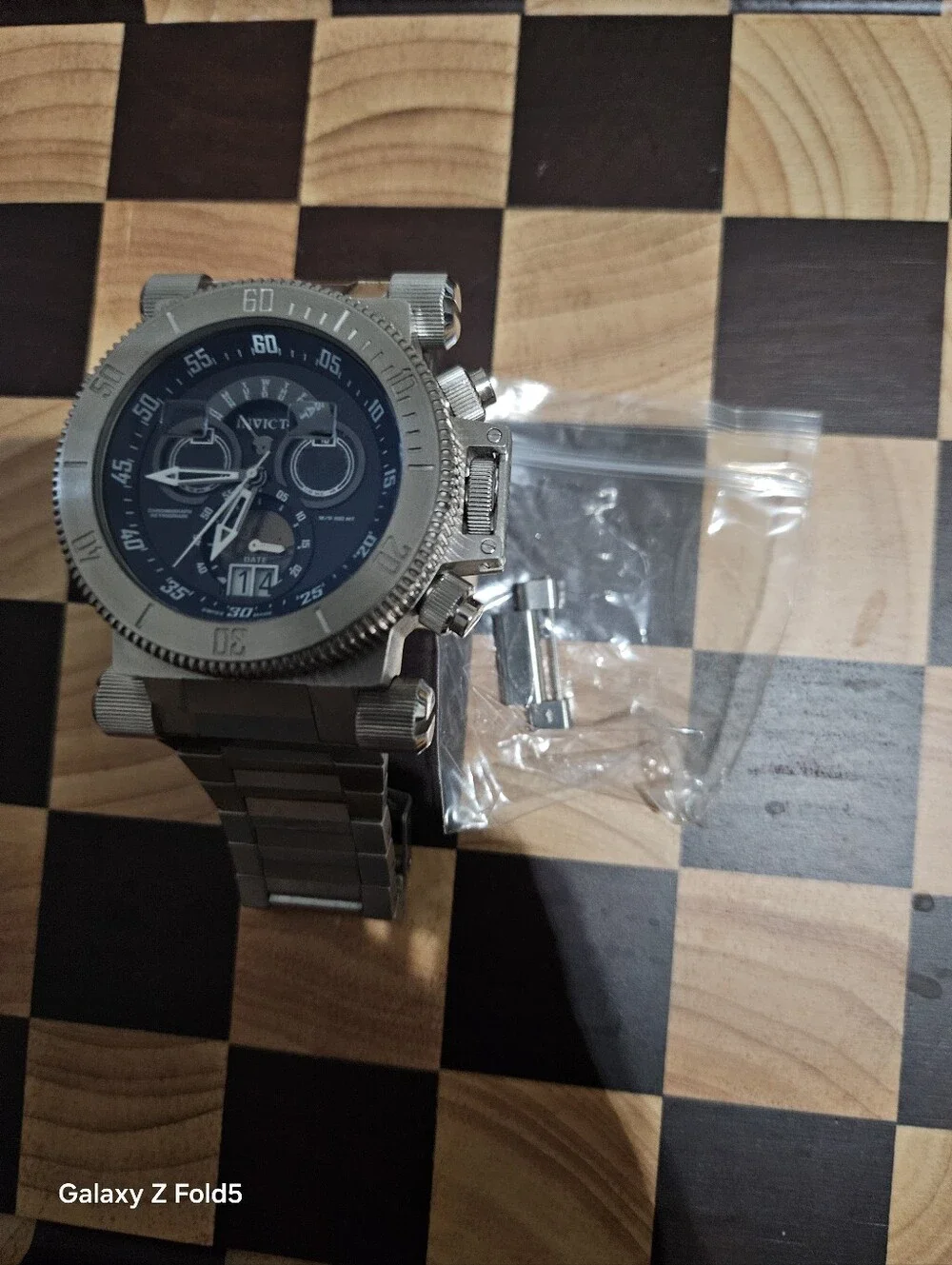 Invicta Silver and Blue Coalition Forces Men's Chronograph Watch 51mm